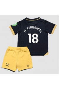 West Ham United Mateus Fernandes #18 Jalkapallovaatteet Lasten Kolmas peliasu 2025-26 Lyhythihainen (+ Lyhyet housut)